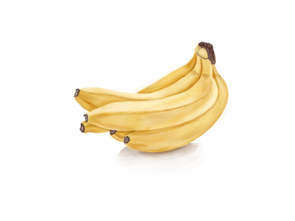 Illustrated bananas